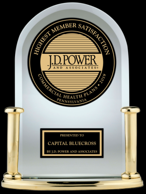 Capital BlueCross earns J.D. Power Award